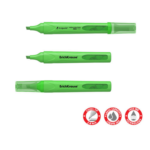 Picture of ERICHKRAUSE HIGHLIGHTER LIQUID VISIOLINE V-14 NEON GREEN